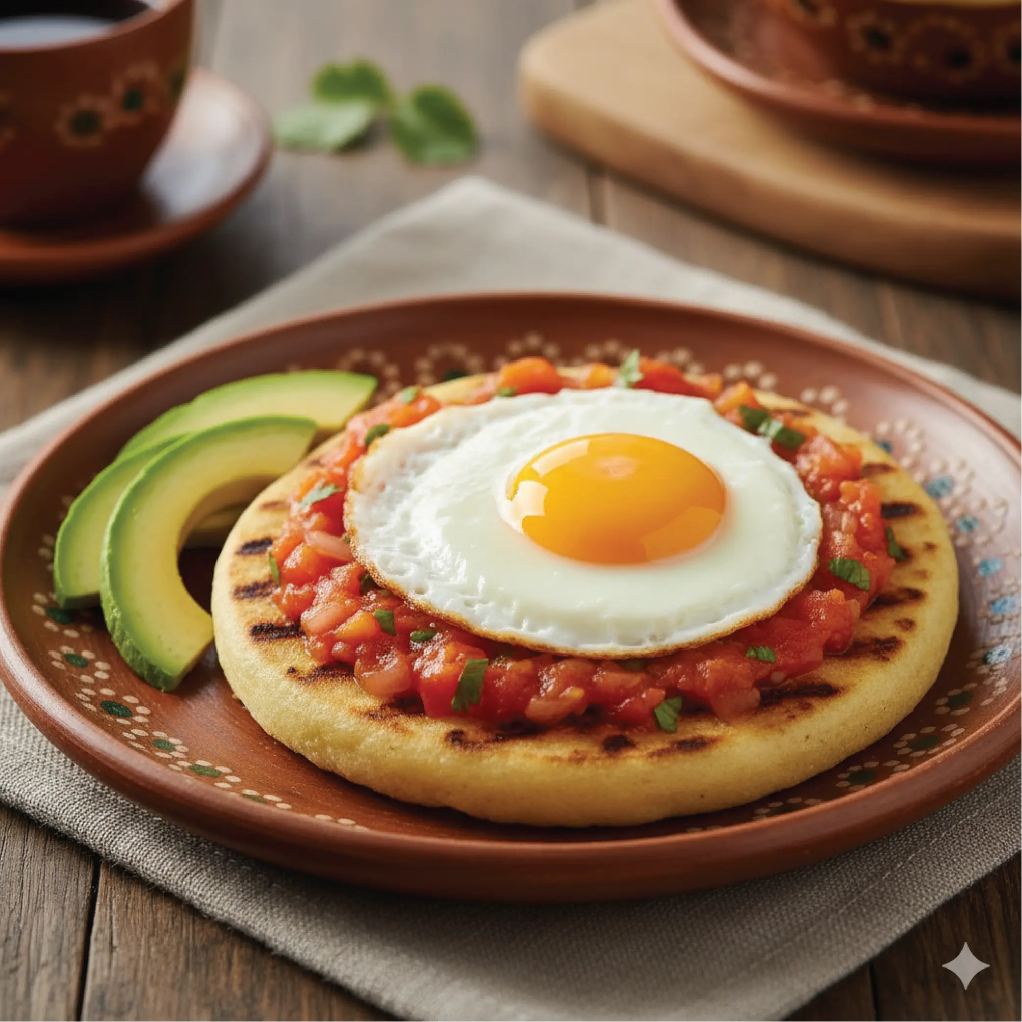 Arepa Media Tela Rellena